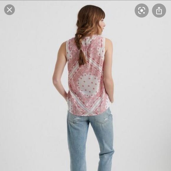 Lucky Brand BANDANA TIE FRONT New - Picture 3 of 3